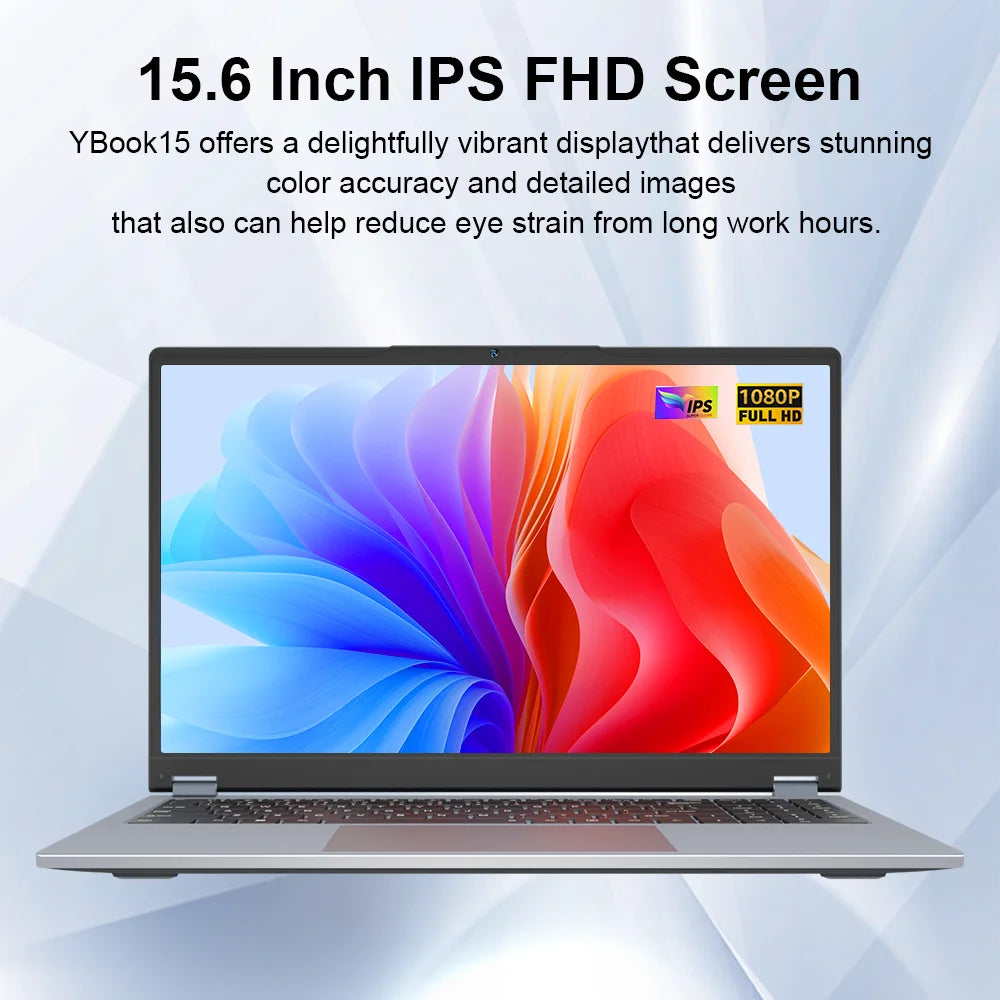 Ninkear YBOOK15 360° 2-in-1 Laptop – 15.6" FHD IPS Touch, AMD Ryzen 3 3200U, Up to 16GB DDR4, 512GB SSD, Windows 11 Pro