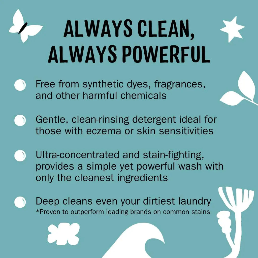 4 Ingredients. 120 Loads. Zero Irritants. — Unscented Laundry Detergent Powder for Sensitive Skin | HE Compatible, Pediatric Nurse Developed