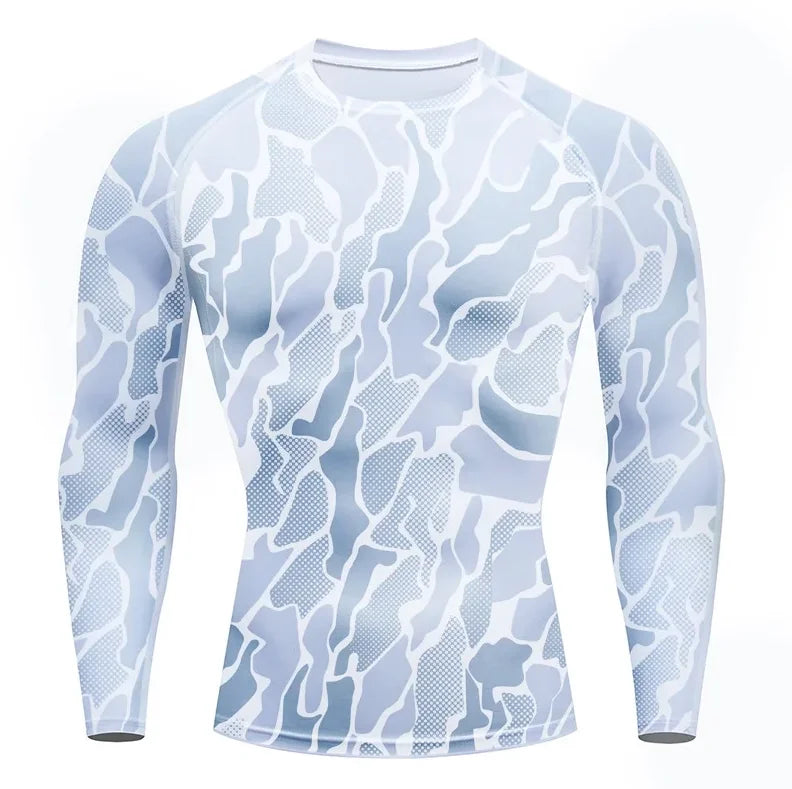 Men's Warm Long Sleeve Top & Pants Set – Tight Fitness Running Yoga Athlete Sport Suit