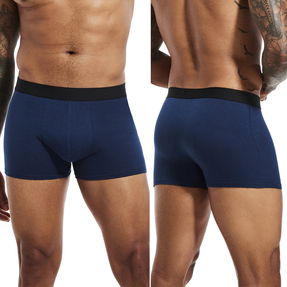 Men's Cotton Stretch Plaid Boxer Shorts, 6-Pack