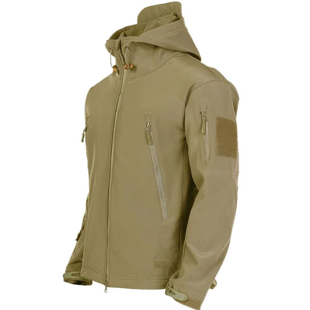 Men's Military Shark Skin Tactical Bomber Jacket — Outdoor Windproof Flight Jacket