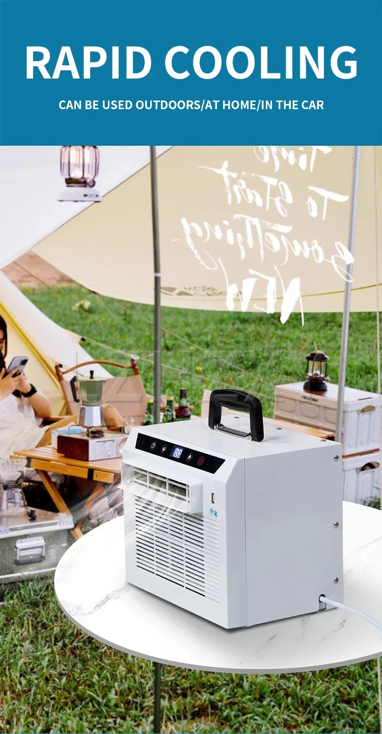 Split Mobile Portable Air Conditioner — Free Installation AC for Car, Home & Camping Tent