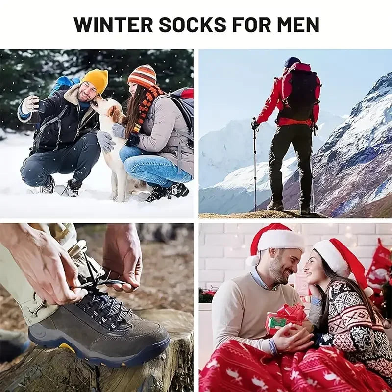 Thick Winter Hiking Socks, 5 Pairs