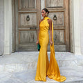 Sexy Satin Halter Backless Party Dress – Off Shoulder Sleeveless Solid Robe Gown 2026