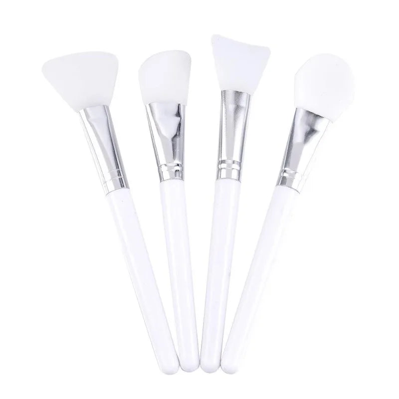4-Piece Silicone Facial Mask Brush Set – Professional Mud & Cream Applicators