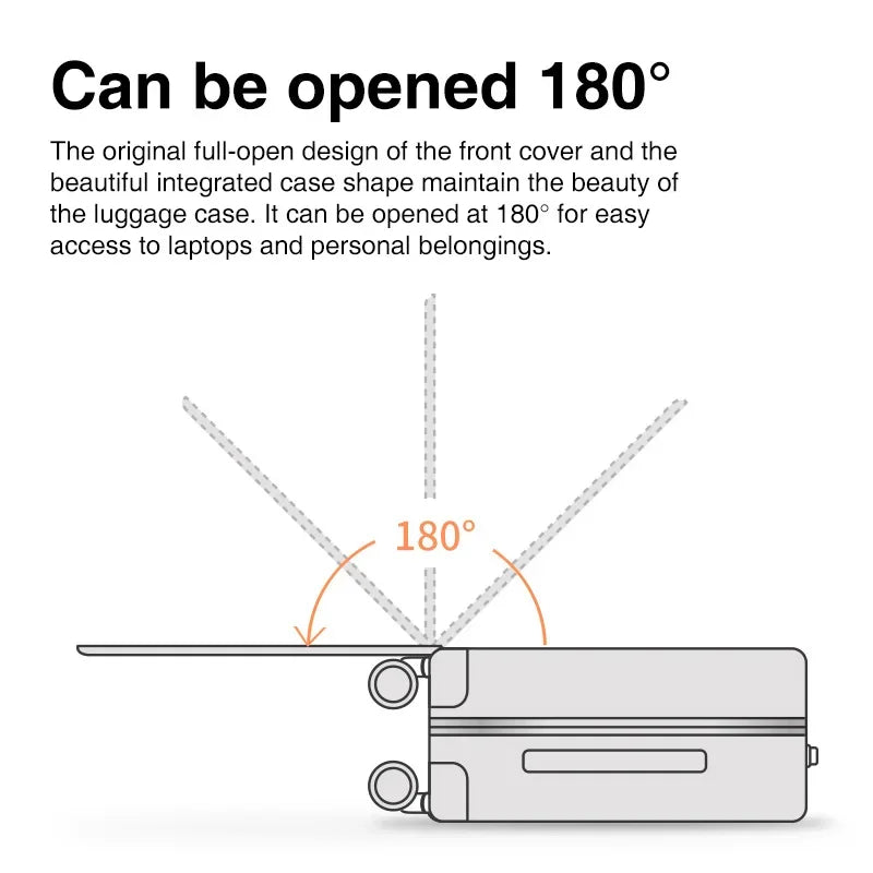 Mixi Patent Design PC Aluminum Frame Suitcase – Award-Winning Carry-On Rolling Luggage 18/20/24 Inch