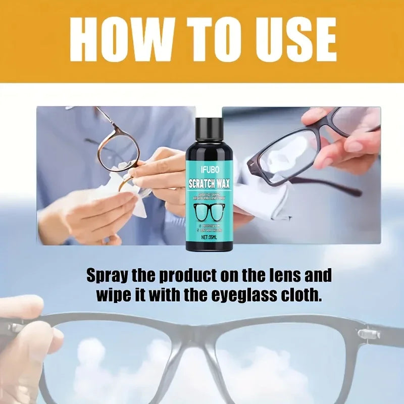 Restore Your Lenses in Minutes — Eyeglass Scratch Repair Cream | 35g, Polishes & Buffs Minor Scratches on Lenses & Frames