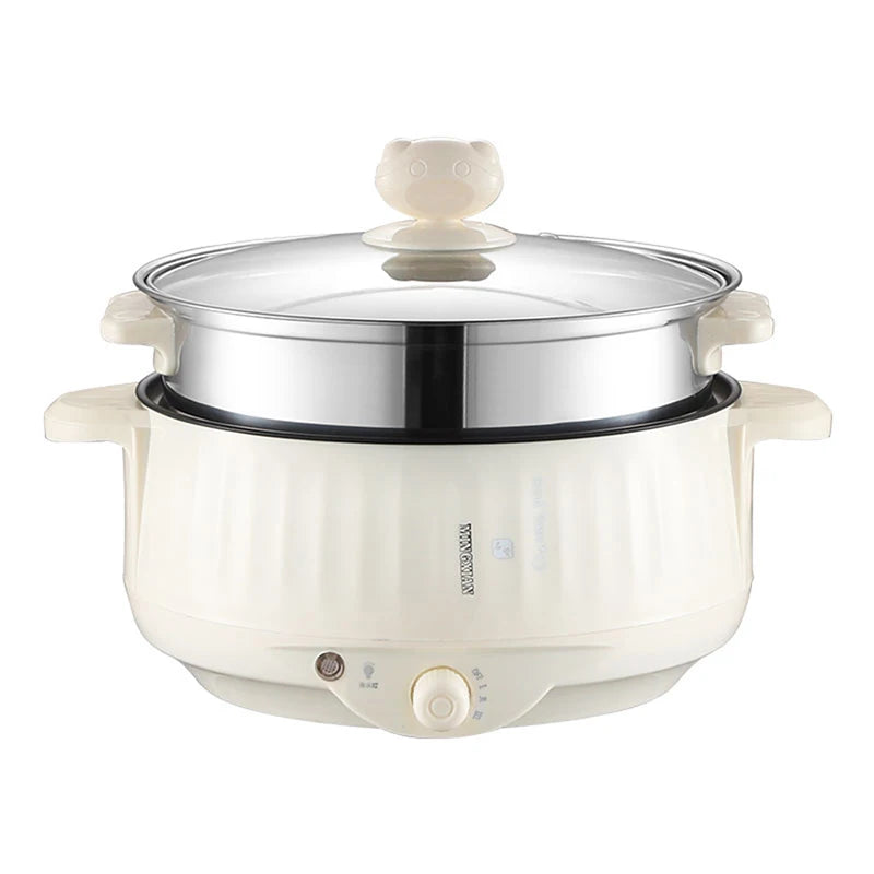 220V Multi Cooker Electric Pot — Single/Double Layer Non-Stick Hot Pot & Rice Cooker for 1–2 People