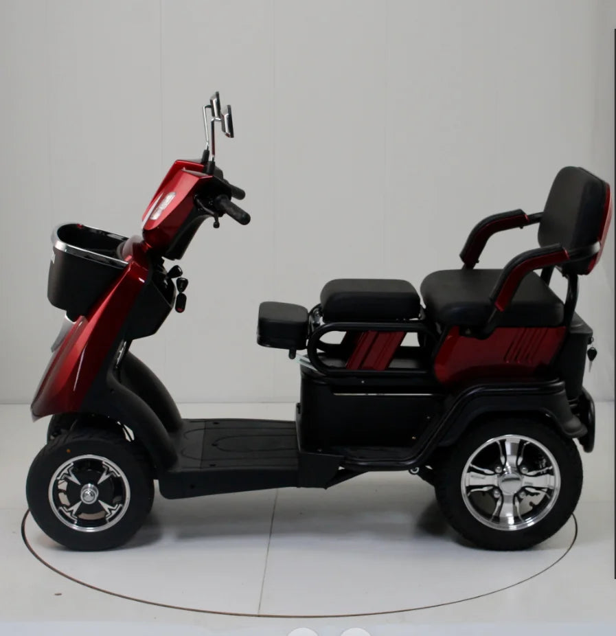 4-Wheel Electric Mobility Scooter for Seniors, Electromagnetic Brake