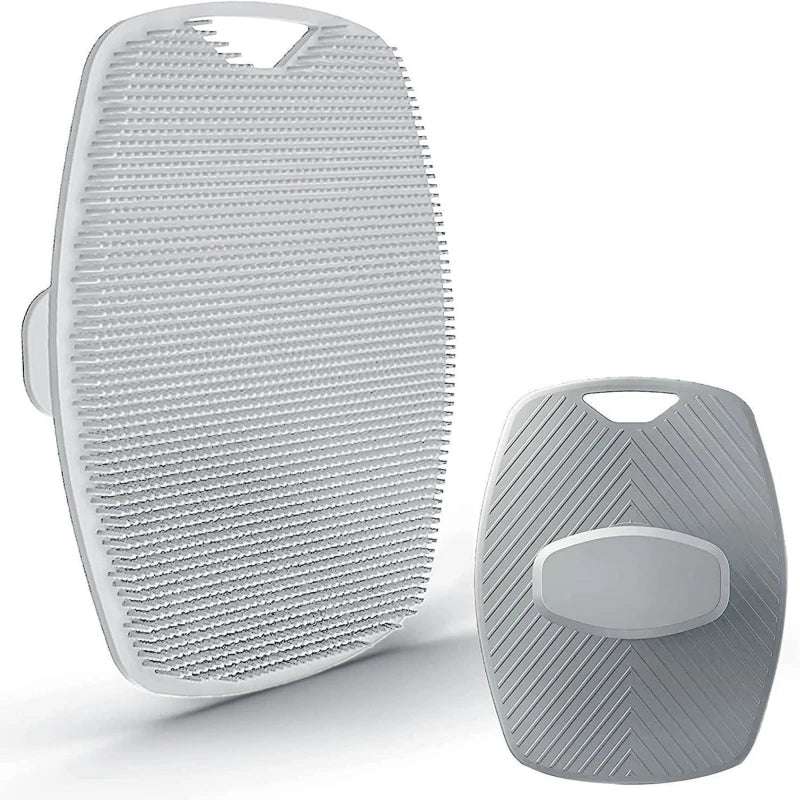 Soft Silicone Handheld Body Scrubber – Gentle Exfoliating Shower Cleansing Brush
