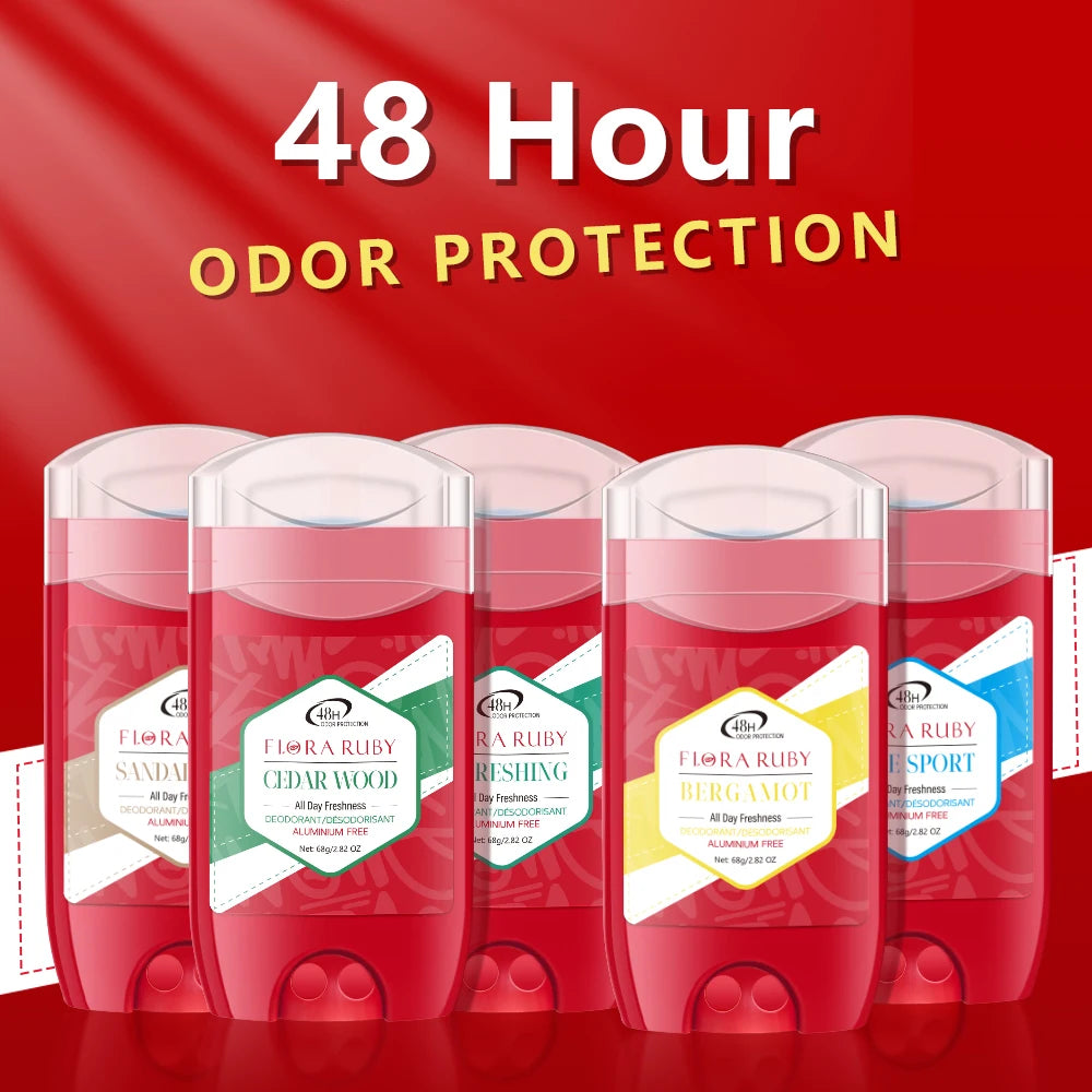 Pure Sports Aluminum-Free Deodorant Stick 68g – 48H Long-Lasting Freshness