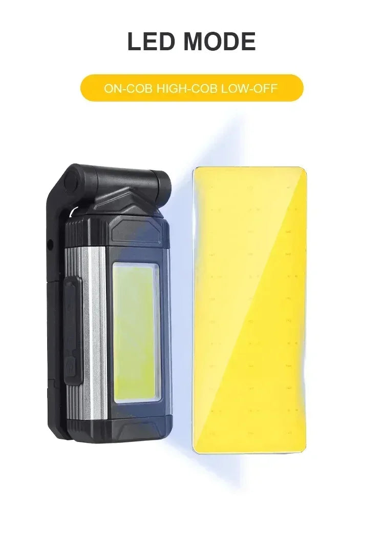 ESMARTER K011 XPE+COB Work Light – 600 Lumen, 5 Modes, Power Bank Function, IP64, USB Rechargeable
