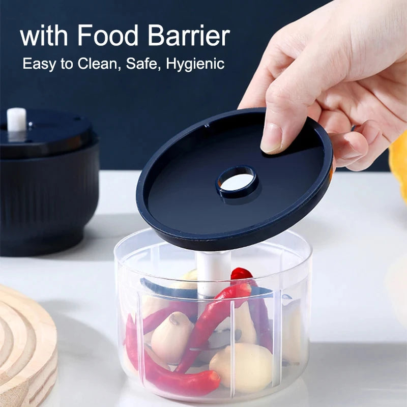 250ML Mini Wireless USB Vegetable Chopper & Garlic Crusher — Rechargeable Electric Food Chopper