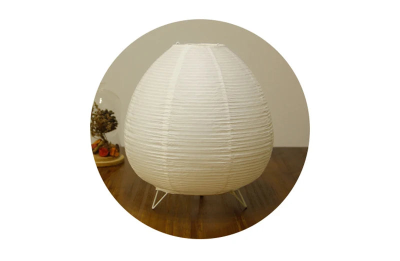 Rice Paper Table Lamp – White Lantern Design