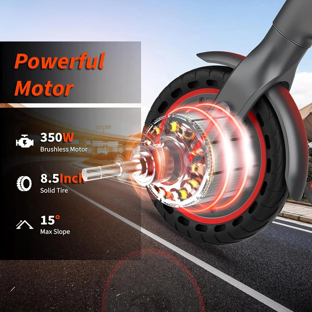 AOVOPRO ES80 Electric Scooter — 350W Motor, 19 MPH, 10.5Ah Battery, Smart App, Foldable