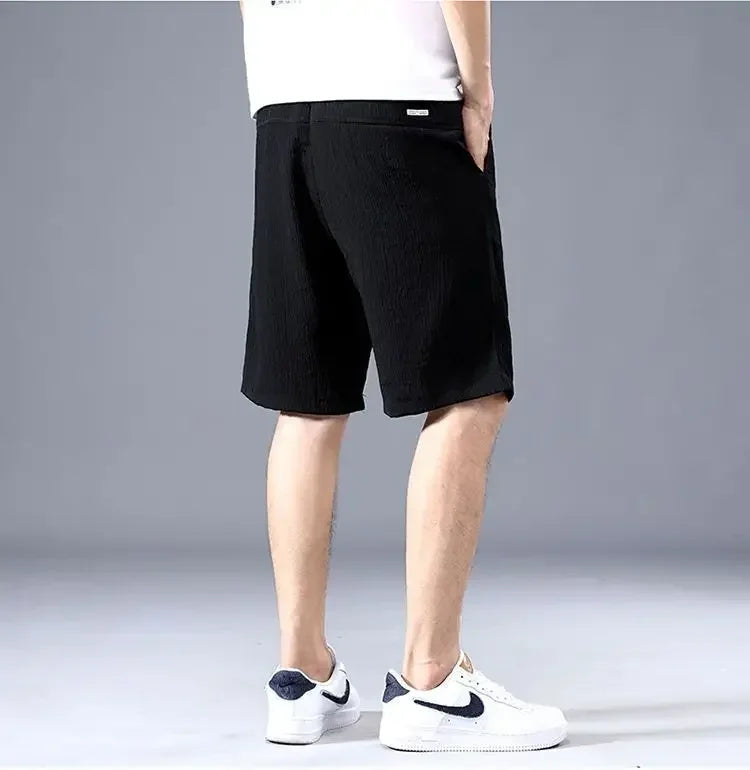 Men's Ice Silk Casual Loose Shorts — Summer Big Pants Comfortable Outerwear