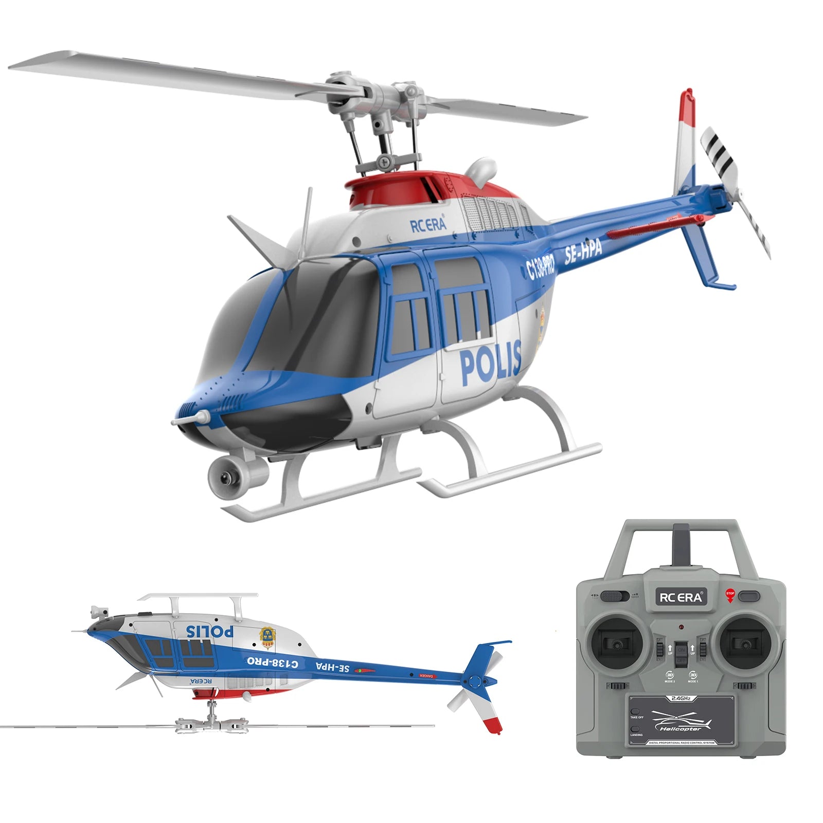 RC ERA C184 Mini MD500 Scale Micro RC Helicopter with Optical Flow Sensor – Adult & Beginner Hobby Toy
