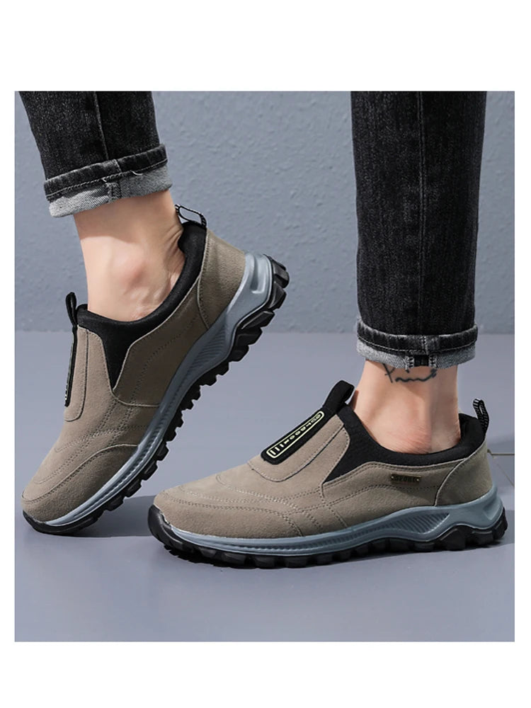 Men's Mesh-Lined Slip-On Casual Sneakers
