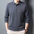 Men's Business Casual Long Sleeve Polo Shirt — Smart Everyday Polo