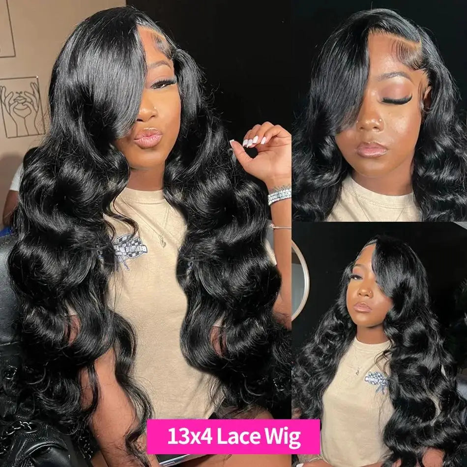 200 Density Body Wave Lace Front Wig | 13x4 13x6 360 Lace 5x5 HD Transparent Pre-Plucked Brazilian Human Hair