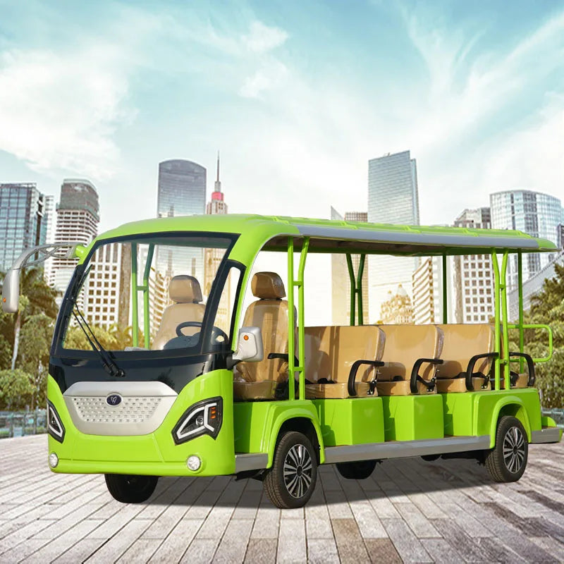 2026 Hot Selling 8-Seater 11-Seater Electric Four-Wheel Golf Cart Scenic Manor/Villa/Tourist Electric Bus