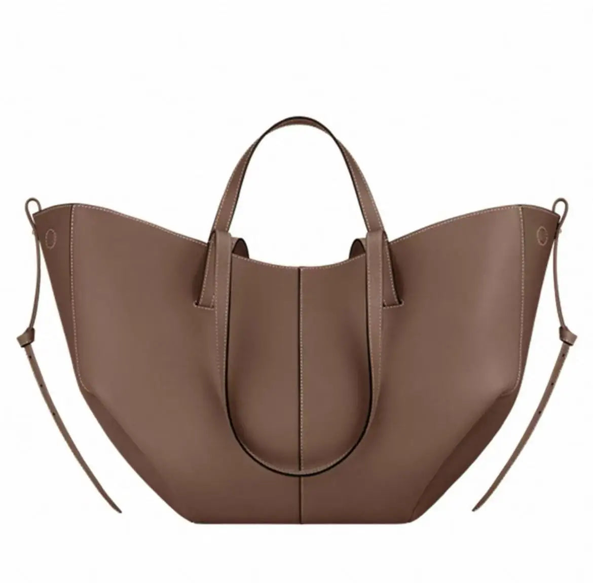 Large Capacity Genuine Cowhide Leather Tote Bag – Underarm Shoulder Bag for Women 2026