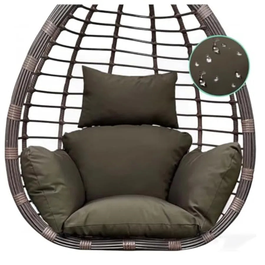 Egg Chair Cushion — Thick Hanging Chair Seat Pad for Indoor & Outdoor Use