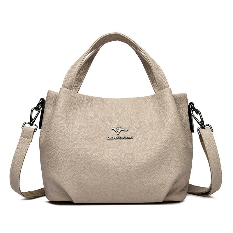 LUYIAIXI Luxury Letter Accent Crossbody Shoulder Tote – High Quality Designer Handbag for Women