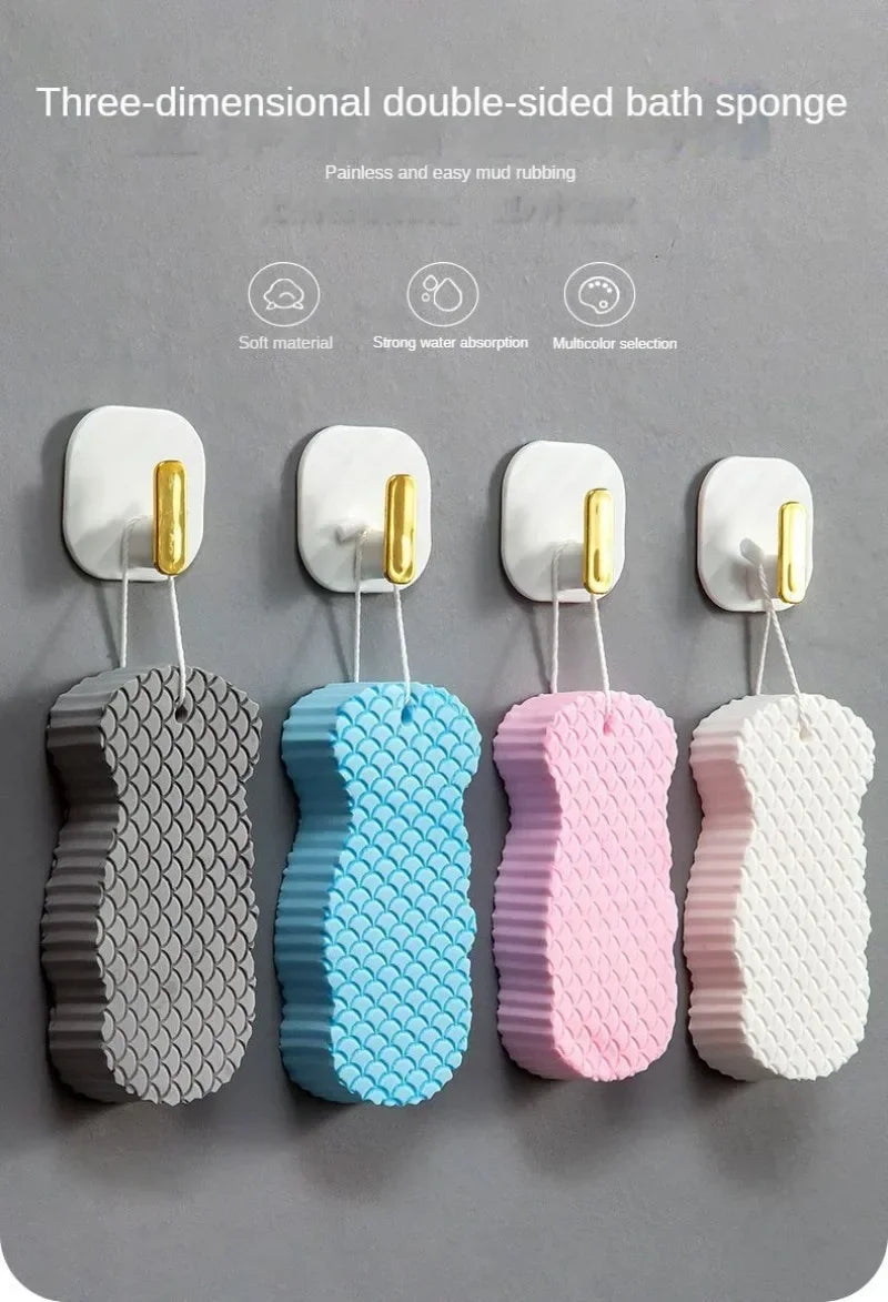Soft Sponge Body Scrubber for Baby & Adults – Exfoliating Bath Scrub Sponge & Dead Skin Remover