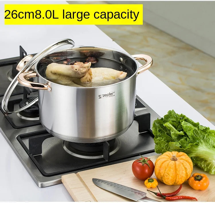 Stainless Steel Soup Pots – Induction & Steamer Options