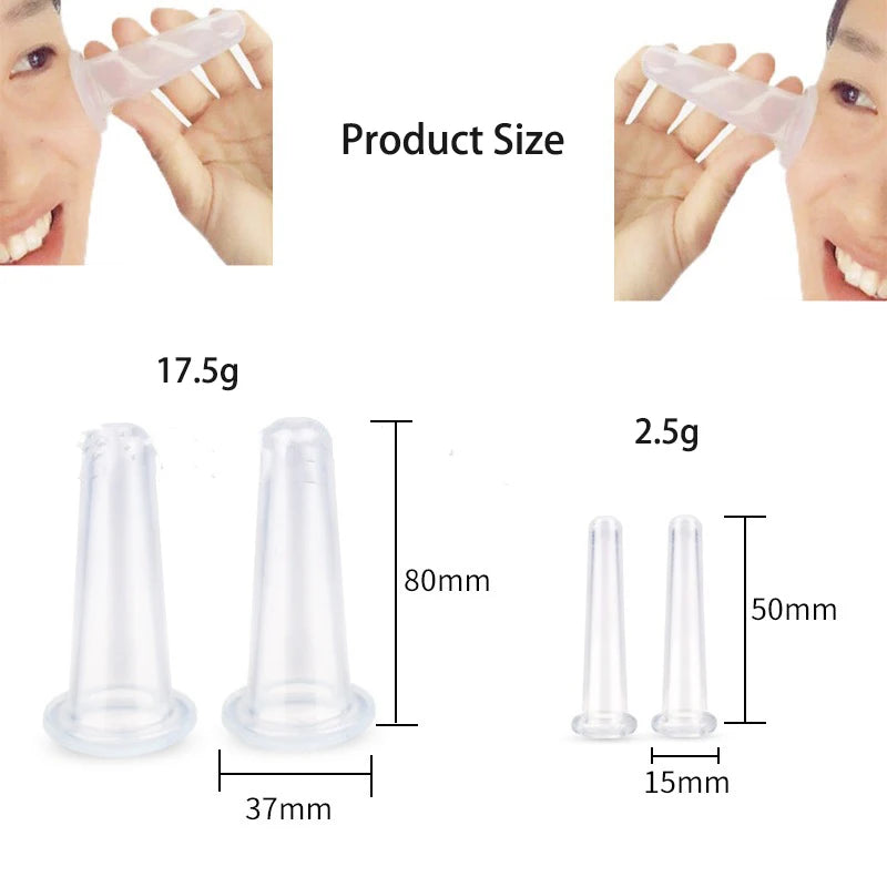 4-Piece Silicone Vacuum Cupping Massage Jars Set