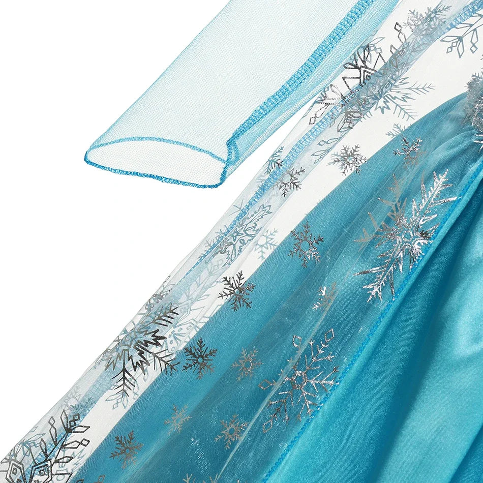 Children Costume Girl Dress Halloween Princess Cosplay Party Rapunzal Anna Elsa Birthday Clothes