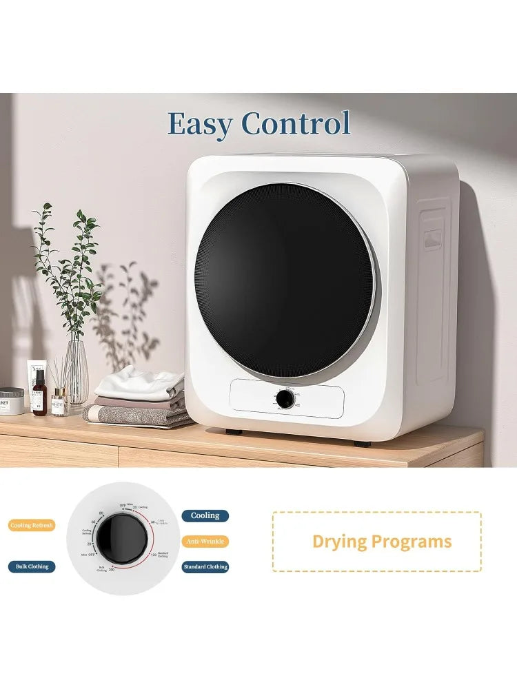 18 Lbs Washer & 10 Lbs Dryer Combo | Full Automatic, 7 Wash Programs, 5 Dry Modes, Stainless Steel Tub, Apartment, Dorm & RV