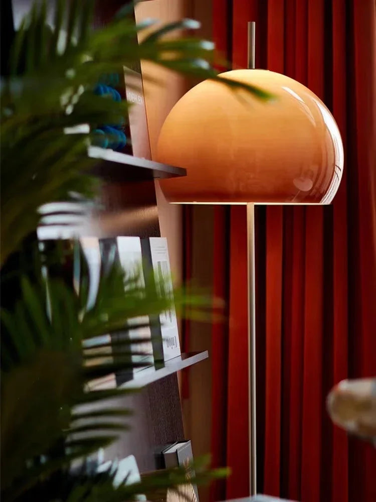 Orange Mushroom Lamp – Floor & Table Options