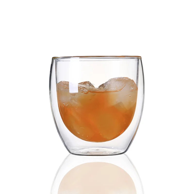 Double-Wall Glass Cup – Five Size Options