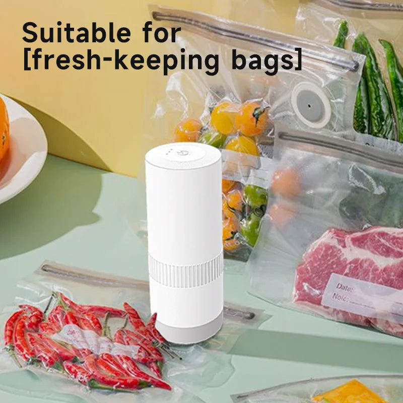 Wireless Handheld Food Vacuum Sealer – Bag & Jar Sealing Pump for Regular & Wide Mouth Mason Jars