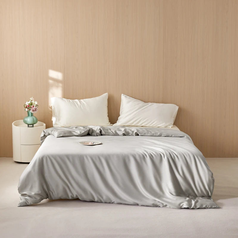Eucalyptus Lyocell Duvet Cover – Summer Cooling Bamboo Bed Cover, Single to King