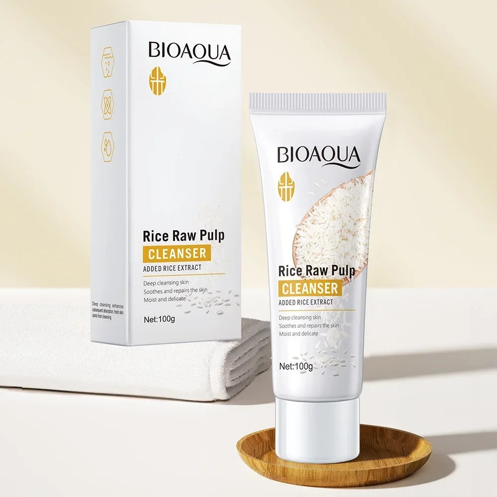 BIOAQUA Rice Cleanser Oil Control Moisturizing Foam