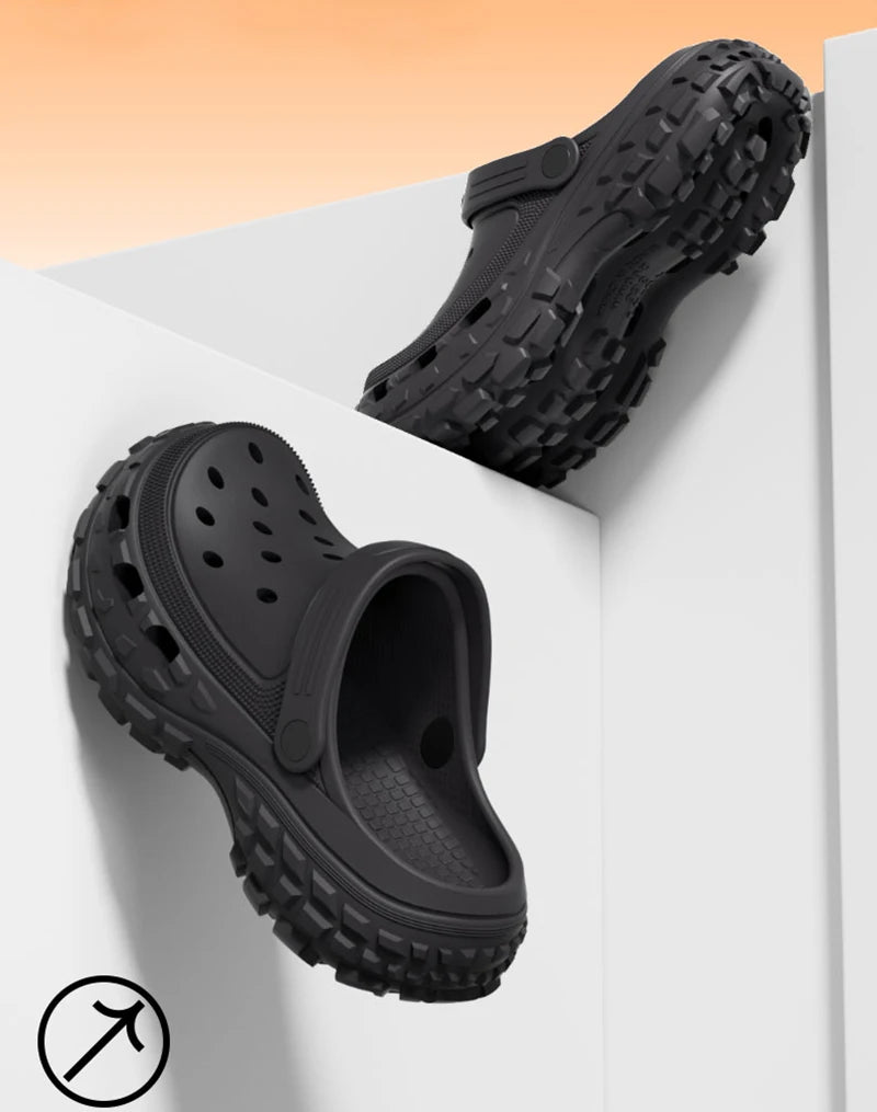 Women's Non-Slip Beach Sandals — Cushioned Clog Sole Comfortable Fashion Slip-On