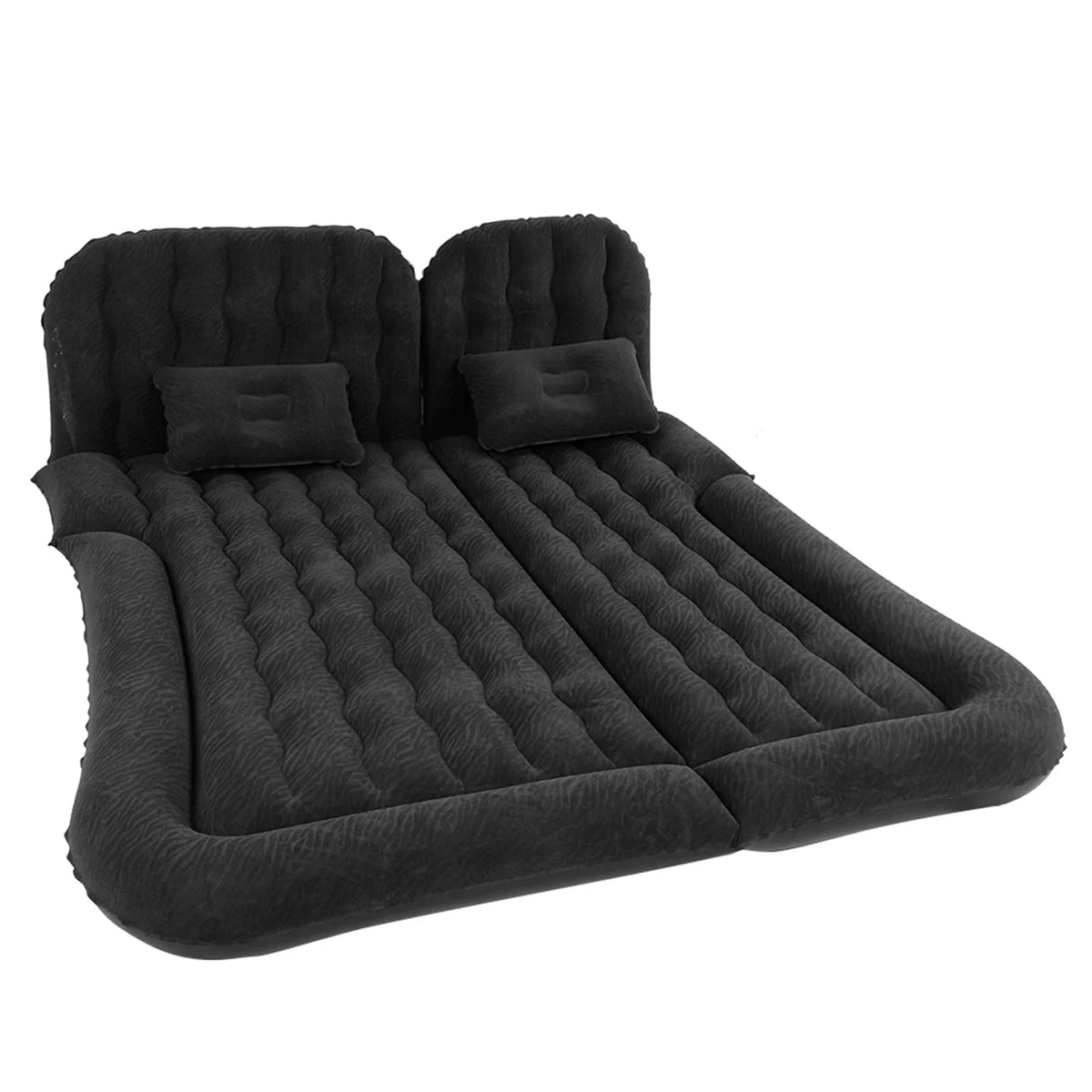 2-in-1 Inflatable Car Travel Mattress – PVC Flocking Soft Backseat Air Bed for Car & SUV
