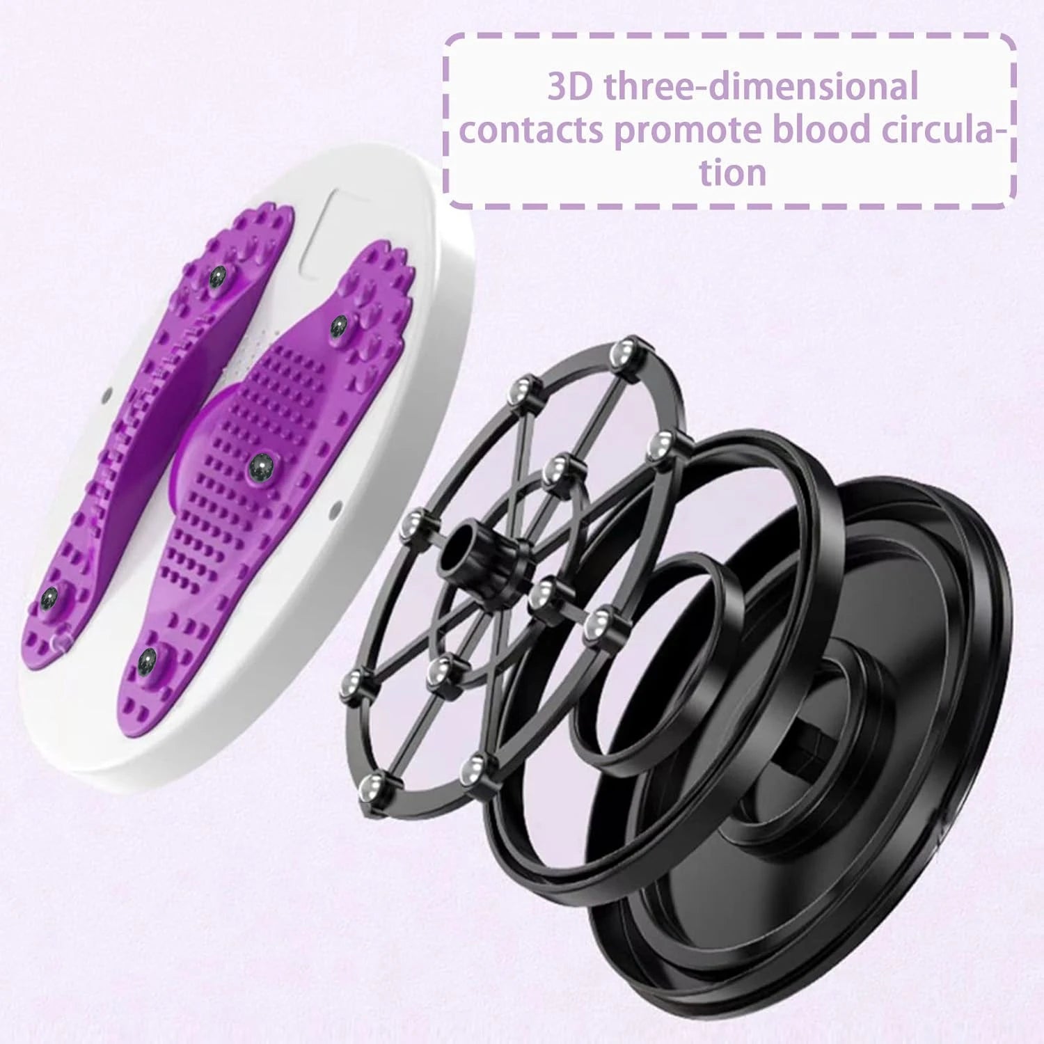 360° Waist Twisting Disc with LCD Counter – Core Twist Board for Weight Loss & Balance Training