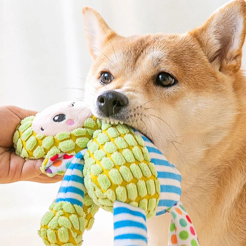 Cute Animal Squeaky Plush Chew Toy for Dogs & Cats