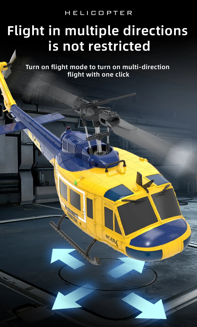 C032 RC Helicopter 2.4G 6-Axis Brushless – Altitude Hold & Optical Flow Remote Control