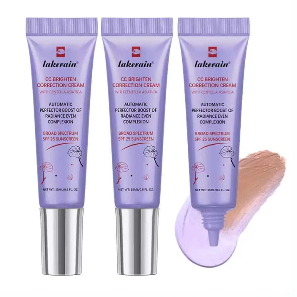 3-Pack CC Cream Color-Changing Foundation — Korean High Coverage Liquid
