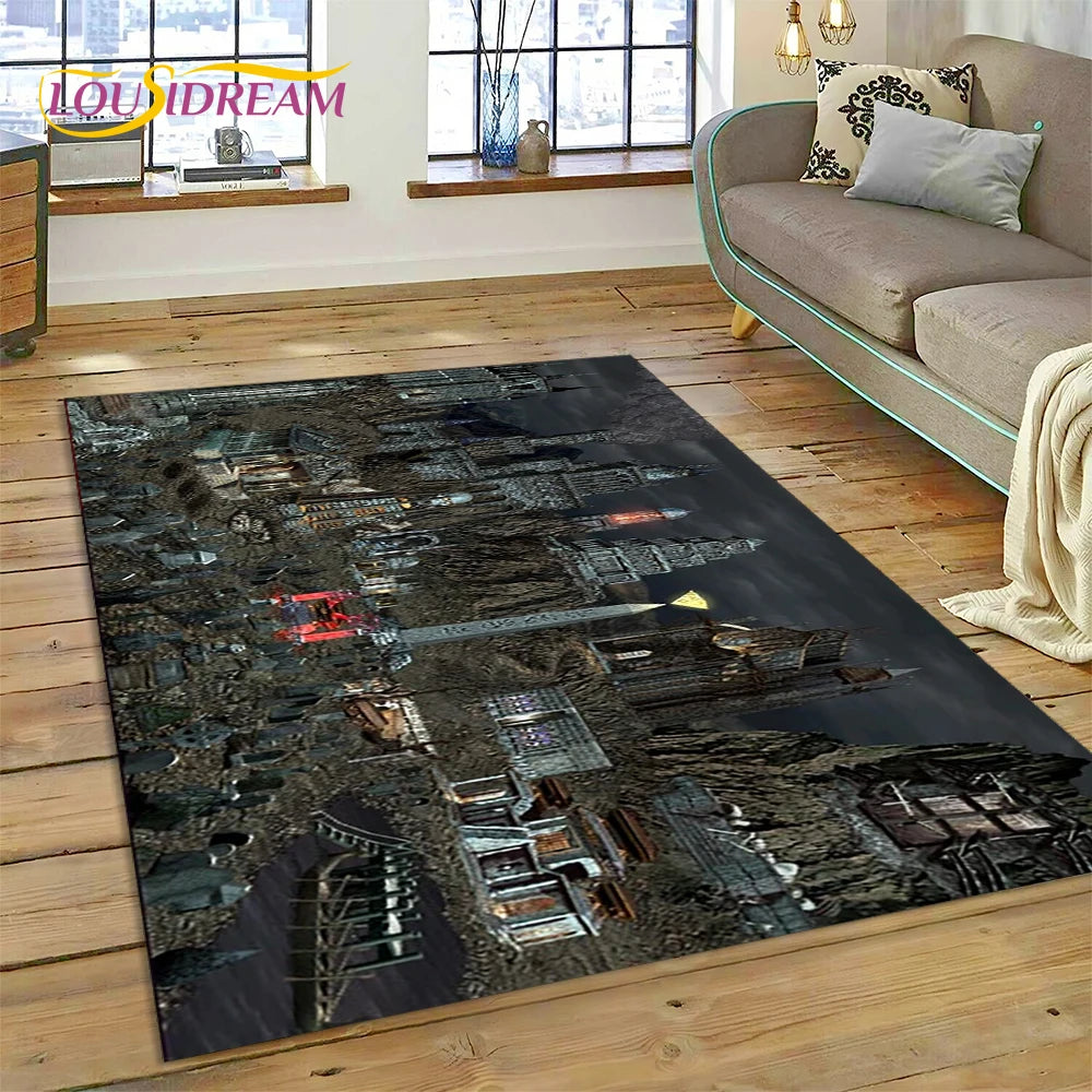Heroes of Might & Magic Retro Gaming Rug – Non-Slip Floor Mat for Living Room, Bedroom & Sofa, 27 Designs & 9 Sizes