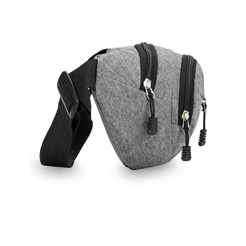 Adjustable Multi-Pocket Waist Bag – Commuter Shoulder Strap Travel Bag for Outdoor Sports