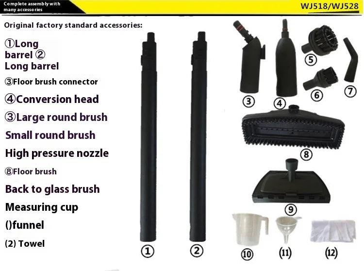 High-Pressure Steam Cleaner — Car Detailing, Sauna Machine, Invisible Car Film & Range Hood Cleaning