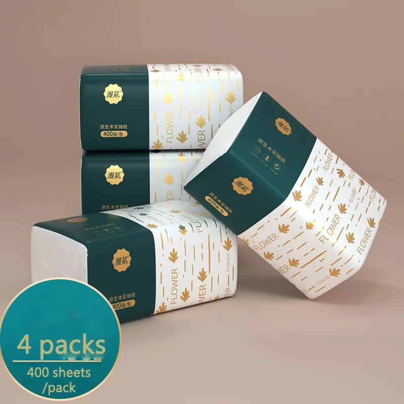 Soft. Strong. Bulk Value. — 4-Ply Facial Tissue Boxes | 300 Sheets Per Box, Virgin Wood Pulp, Household Napkins, 4/12/24 Pack Options