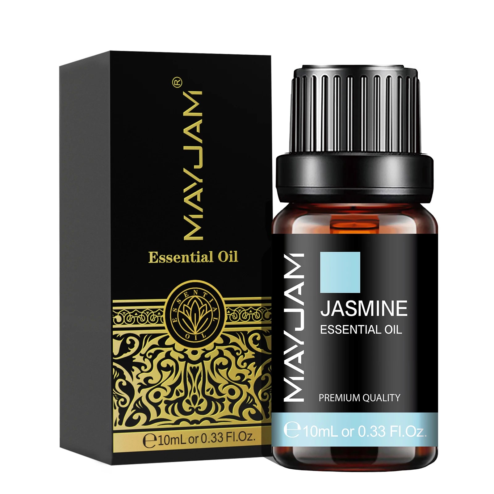 MAYJAM Essential Oils — Lavender, Lemongrass, Jasmine, Vanilla, Eucalyptus & Rose for Diffusers & Candle Making