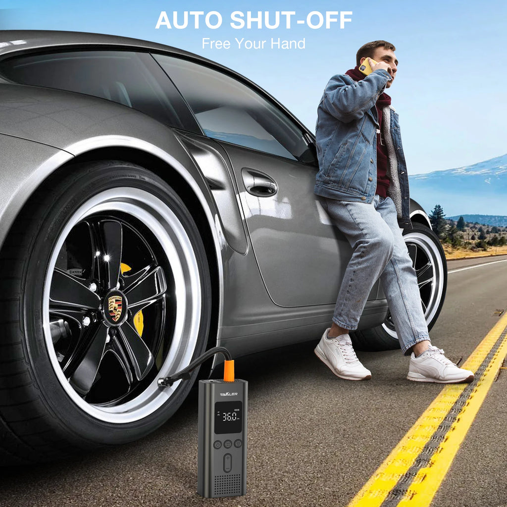 Portable Tire Inflator with Digital Gauge, 150 PSI